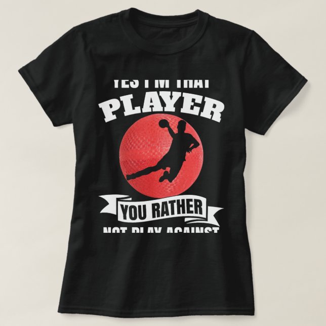 Camiseta Funny Dodgeball Lover (Diseño del anverso)