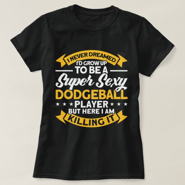 Camiseta Funny Dodgeball Player 2 (Diseño del anverso)