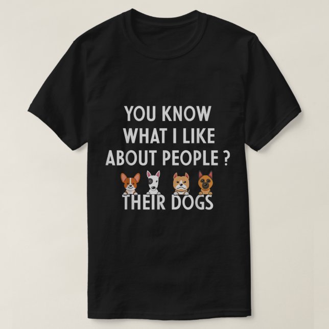 Camiseta Funny Dog Lover Quote Design (Diseño del anverso)