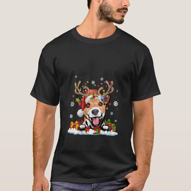 Camiseta Funny Dog Lovers Jack Russell Daniel Ugly Christma (Anverso)
