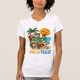 Camiseta Funny Dog on Vacation T-Shirt | Cute Summer