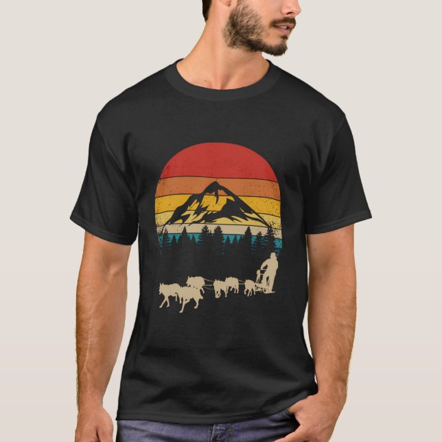 Camiseta Funny Dog Sledding (Anverso)