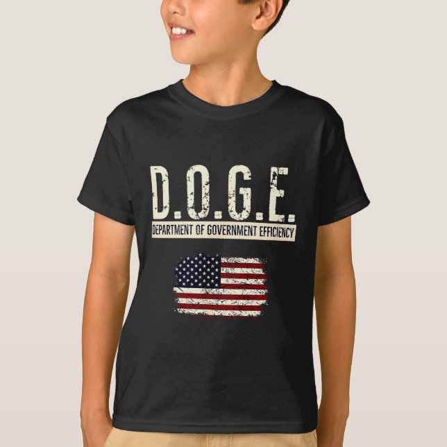 Camiseta Funny Doge Department Of Government Efficiency Tee (Anverso)