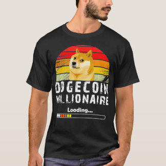 Camiseta funny Dogecoin Millionaire loading for dogecoin cr