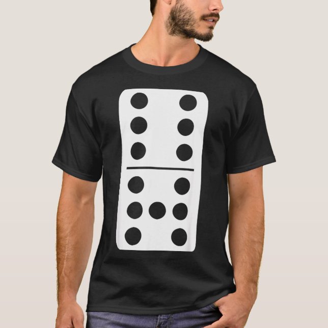 Camiseta Funny Domino Meme Six Seven Play Strategy Number H (Anverso)
