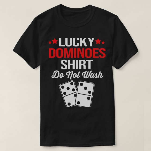 Camiseta Funny Domino Player Esto Es Mi Suerte (Diseño del anverso)