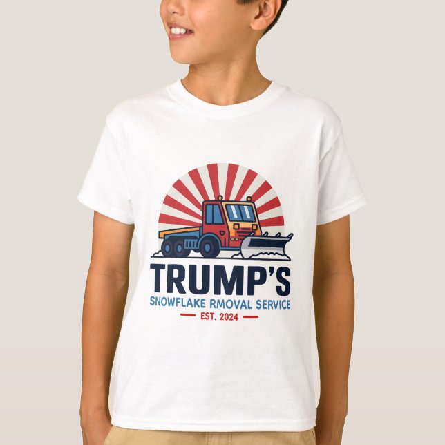 Camiseta Funny Donald Trum, el servicio de retransmisión de (Anverso)