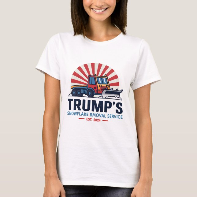 Camiseta Funny Donald Trum, el servicio de retransmisión de (Anverso)