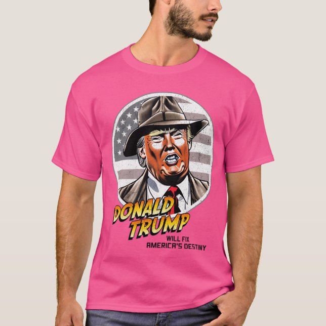Camiseta Funny Donald Trump Arreglará La Tregua Destinada D (Anverso)