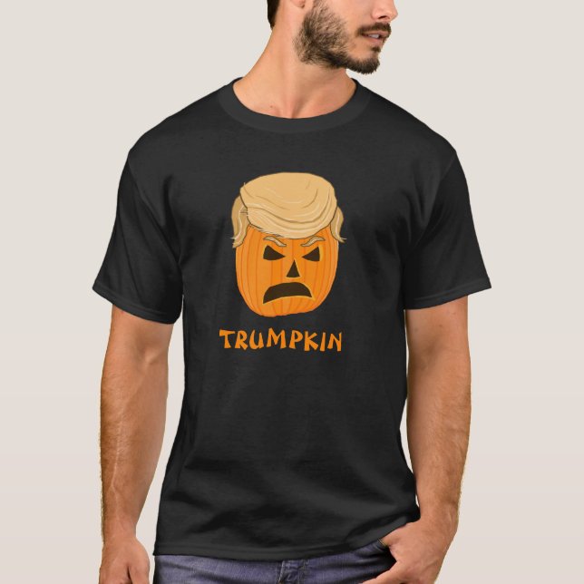 Camiseta Funny Donald Trumpkin Calabaza Jack-o-lantern (Anverso)