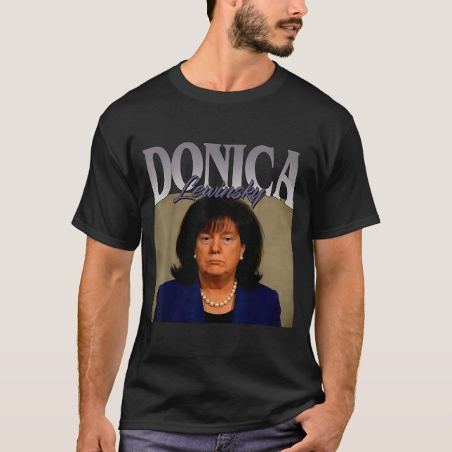 Camiseta Funny Donica Lewinsky Meme Shirt Big Beautiful Bil (Anverso)