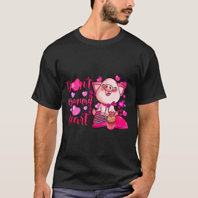 Camiseta Funny Dont Bacon My Heart Cute G Valentines Da  (Anverso)