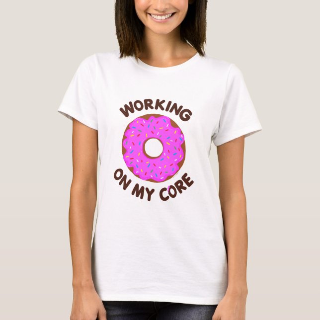 Camiseta Funny Doughnut Workout (Anverso)