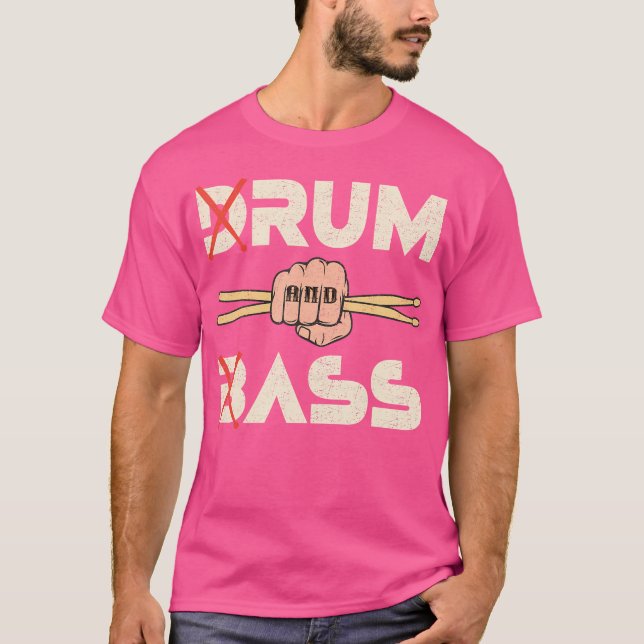 Camiseta Funny Drum Bass Rum B-Ass Lovers (Anverso)