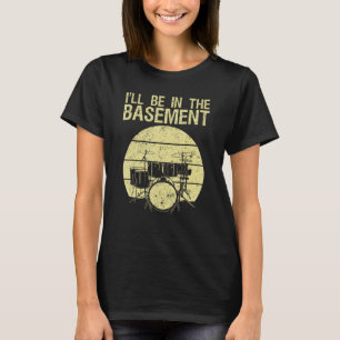 Camiseta Funny Drummer Art Hombres Mujeres Drum Set Musi