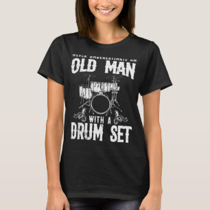 Camiseta Funny Drummer Art Para Hombres Mujeres Drummi