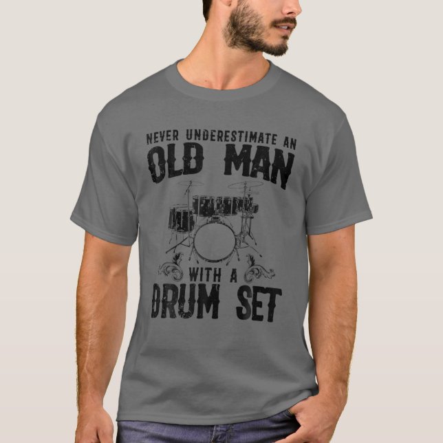 Camiseta Funny Drummer Art Para Hombres Mujeres Drummi (Anverso)