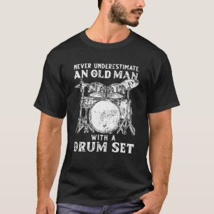 Camiseta Funny Drummer Art Para Hombres Mujeres Drummi