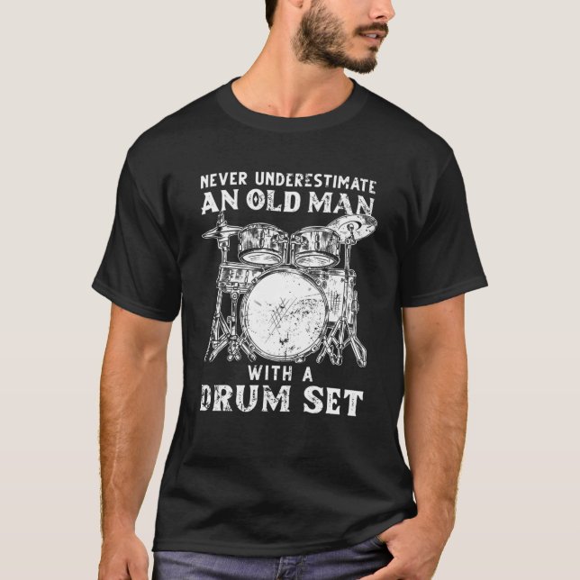 Camiseta Funny Drummer Art Para Hombres Mujeres Drummi (Anverso)