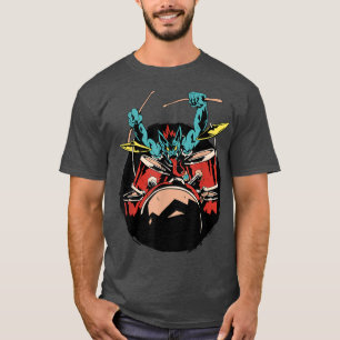 Camiseta Funny Drummer Art Para Hombres Mujeres Music Drum