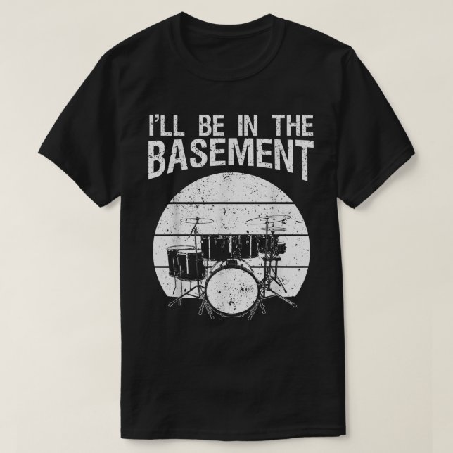 Camiseta Funny Drummer Art Para Hombres Mujeres Tambor Set  (Diseño del anverso)