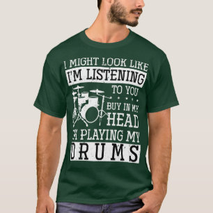 Camiseta Funny Drummer Gift Rock Musician Drums