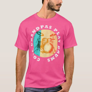Camiseta Funny Drummer Guay Grandpas Play Drums Retro Vinta