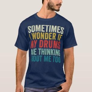 Camiseta Funny Drummer Paradiddle Retro Drumming Set