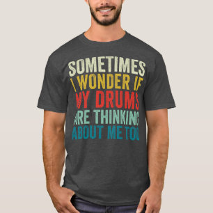 Camiseta Funny Drummer Paradiddle Retro Drumming Set