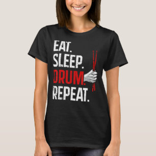 Camiseta Funny Drumming Design Para Hombres Mujeres Drummer