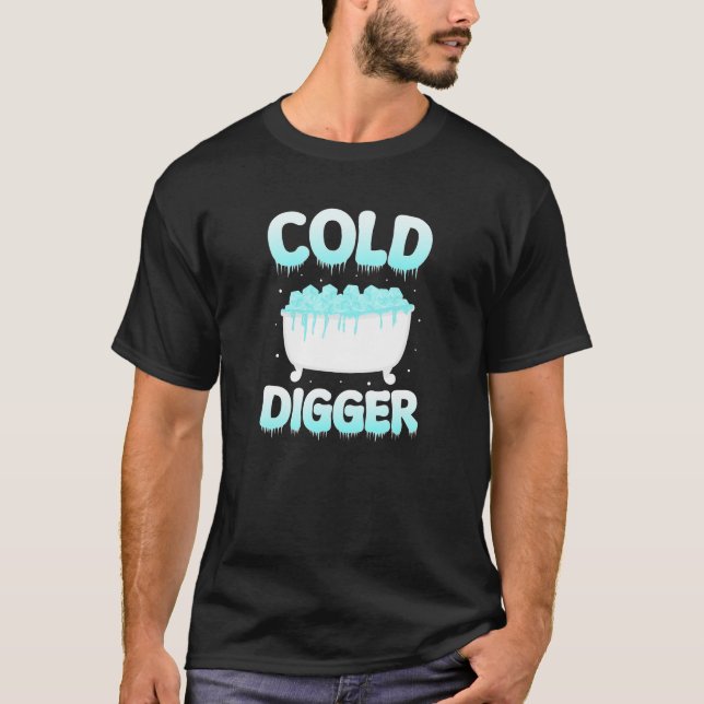 Camiseta Funny Ducha Fría Hielo Bañera Crioterapia Pun (Anverso)