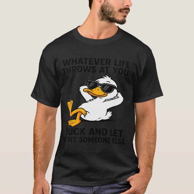 Camiseta Funny Duck Graphic Men Women Funny Quote  (Anverso)