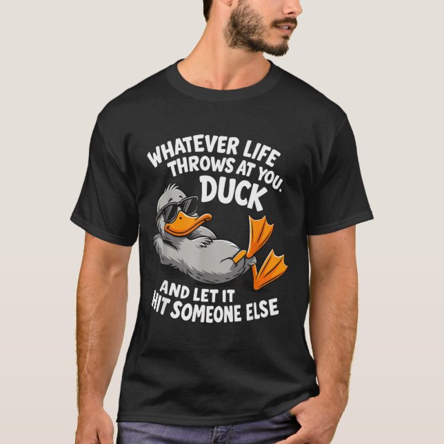 Camiseta Funny Duck Graphic Tees Men Women Teens Funny Quot (Anverso)