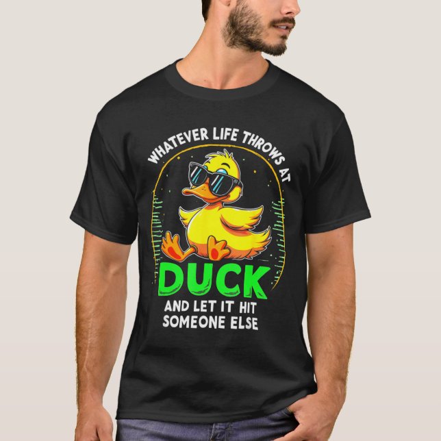 Camiseta Funny Duck Graphic Tees Men Women Teens Funny Quot (Anverso)
