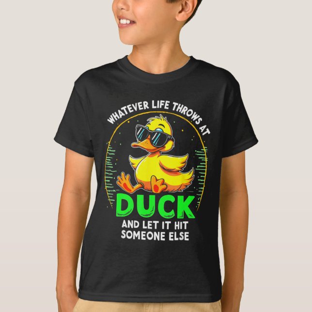 Camiseta Funny Duck Graphic Tees Men Women Teens Funny Quot (Anverso)