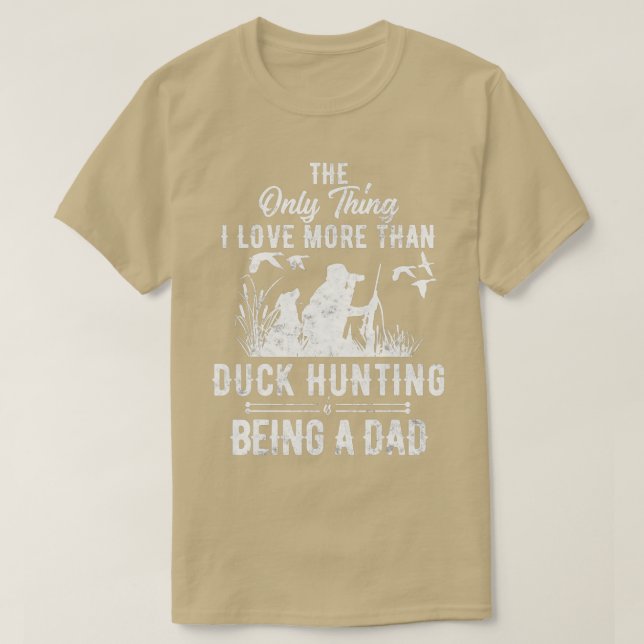 Camiseta Funny Duck Hunting with Dad Dog gift for Duck Hunt (Diseño del anverso)