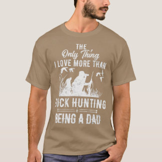 Camiseta Funny Duck Hunting with Dad Dog gift for Duck Hunt
