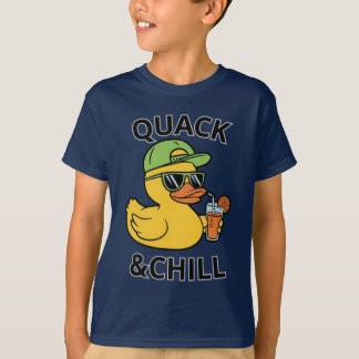 Camiseta Funny Duck Quack & Chill – Yellow Duck with Sungla