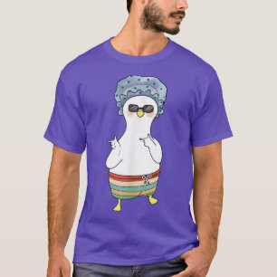 Camiseta Funny Duck Surfer Summer Vacation Ocean Surfing 