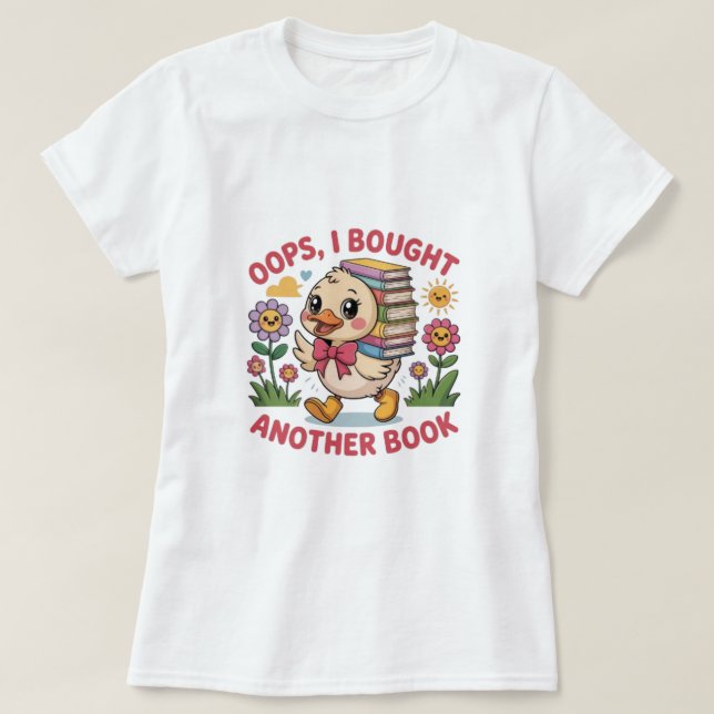 Camiseta Funny Duck with Books – Book Lover Gift (Diseño del anverso)