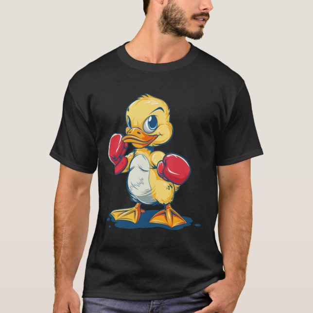 Camiseta Funny Duck With Boxing Gloves Costume For Ducks Lo (Anverso)