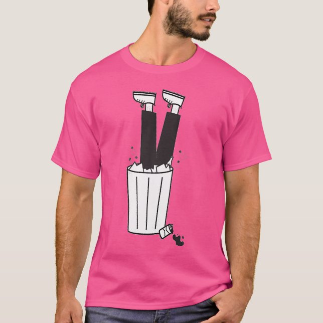Camiseta Funny Dumpster Diving Bin (Anverso)