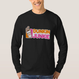 Camiseta Funny Dunkie Junkie Café Amo Gracioso Café Sayin
