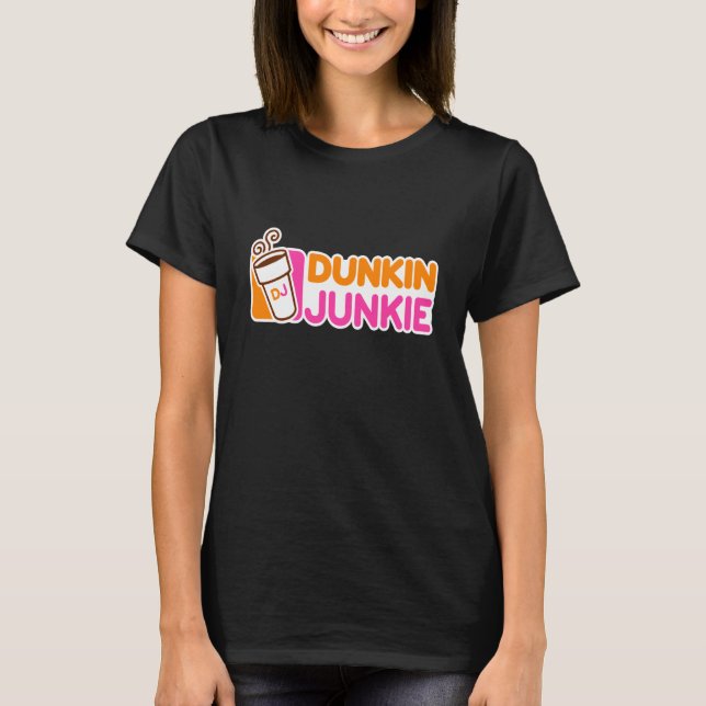 Camiseta Funny Dunkie Junkie Café Amo Gracioso Café Sayin (Anverso)