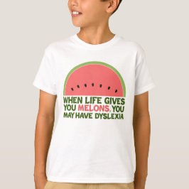 Camiseta Funny Dyslexia Quote Dyslexic Humor Kids