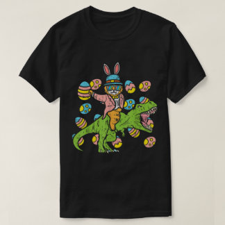 Camiseta Funny Easter Bunny Riding T-Rex
