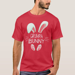 Camiseta Funny Easter Day Costume Matching Cute Grumpa Bunn