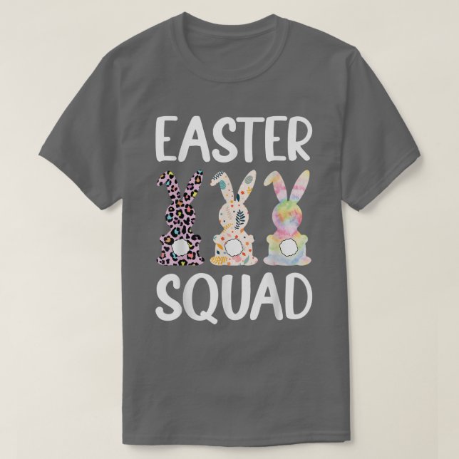 Camiseta Funny Easter Day Cute Conejo Conejo Escuadrón de P (Diseño del anverso)