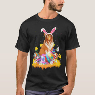 Camiseta Funny Easter Egg Shetland Sheepdog Easter Sunday
