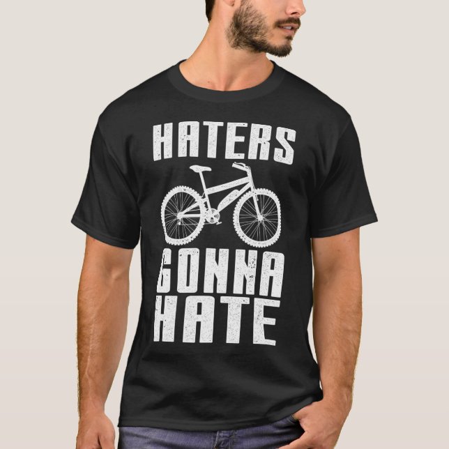Camiseta Funny EBike Design Haters va a odiar a Electric (Anverso)